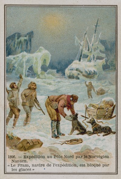Nansen ja Fram (chromolitho) tekijältä European School