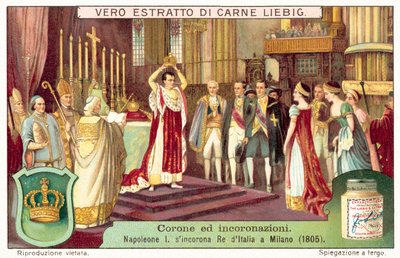 Napoleon Bonaparte kruunasi itsensä Italian kuninkaaksi Milanossa tekijältä European School