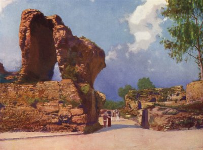 Nizza, Les Arenes de Cimiez (värilitografia). tekijältä European School