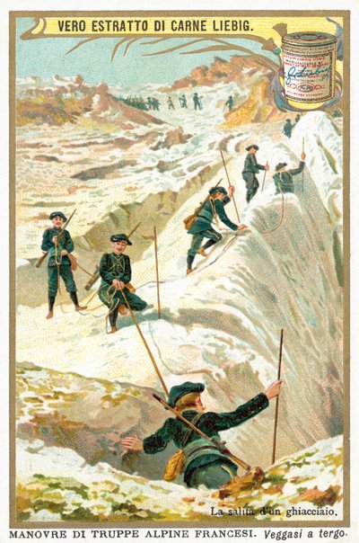 Jäätiköllä (chromolitho) tekijältä European School