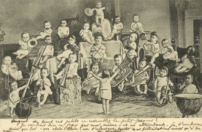Vauvojen orkesteri (litografia) tekijältä European School
