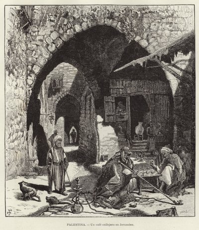 Palestiina, katukahvila Jerusalemissa tekijältä European School
