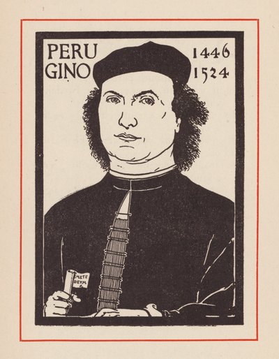 Pietro Perugino, italialainen renessanssitaiteilija (litografia) tekijältä European School