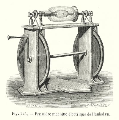 Premiere Machine electrique de Hauksbee (kaiverrus) tekijältä European School