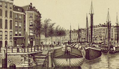 Rotterdam: Geldersche Kade (litografia). tekijältä European School