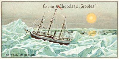 Maatila jäällä (chromolitho) tekijältä European School
