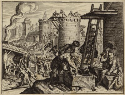 Els jueus reconstruint les muralles de Jerusalem (gravat) finlandès tekijältä European School