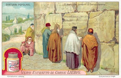 Ittumuuri Jerusalemissa (chromolitho) tekijältä European School