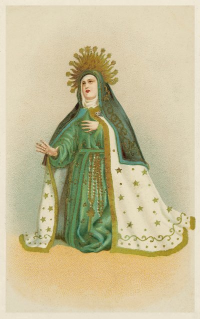 Neitsyt Maria (chromolitho) tekijältä European School