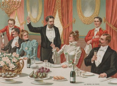 Hääateria (chromolitho) tekijältä European School
