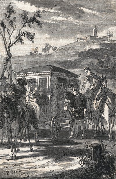 kuvitus teokselle The Prince of Wits, Miguel de Cervantes Saavedra (The Prince of Wits, Miguel de Cervantes Saavedra) tekijältä Eusebio Planas