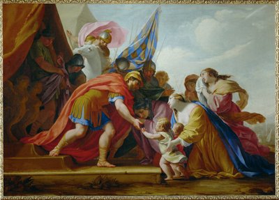 Volumnia ja Verturie ennen Coriolanusta - Volumnia ja ... tekijältä Eustache (studio of) Le Sueur