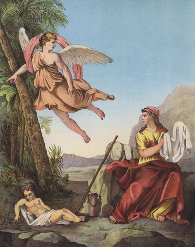 Haagar ja enkeli erämaassa tekijältä Eustache Le Sueur
