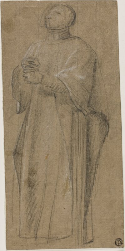 Tutkimus pappia varten, joka kantaa korsua tekijältä Eustache Le Sueur
