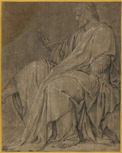 Saint Louis Healing the Sick -tutkimus tekijältä Eustache Le Sueur