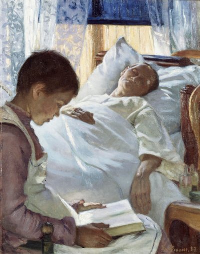 Sininen heijastus, 1887 tekijältä Eva Bonnier