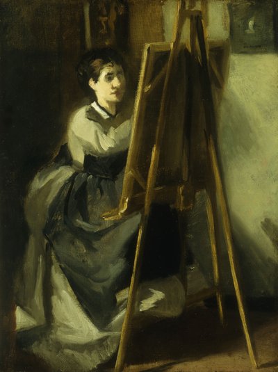 Nuori oppilas; Nuori oppilas, n. 1870 tekijältä Eva Gonzalès