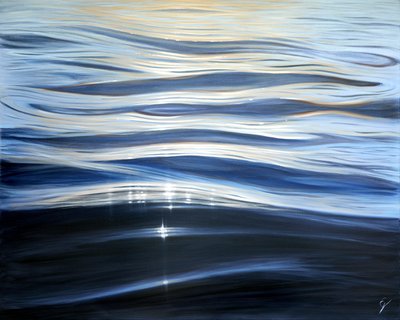 Perle de la Mer, 2023 (öljy kankaalle) tekijältä Eva Volf