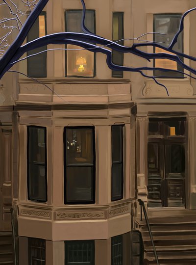 589 Seventh Street. Brooklyn (digitaalista taidetta) tekijältä Evan Sklar