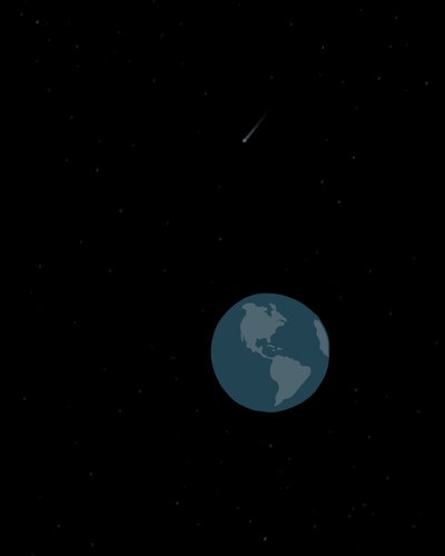 Earth Seen From Space (digitaalista taidetta) tekijältä Evan Sklar