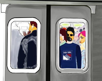New York Anger (digitaalista taidetta) tekijältä Evan Sklar