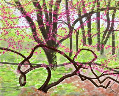 Prospect Park, kevät, 2017 (käsin piirretty iPadilla ja Apple-kynällä). tekijältä Evan Sklar