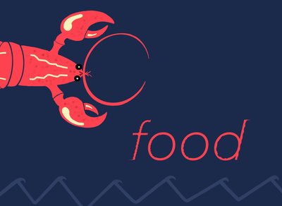 Sea Food (digitaalista taidetta) tekijältä Evan Sklar