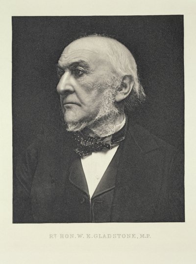 Rt. Hon. William Gladstone (1809-1898), kansanedustaja, 1890 tekijältä Eveleen Myers