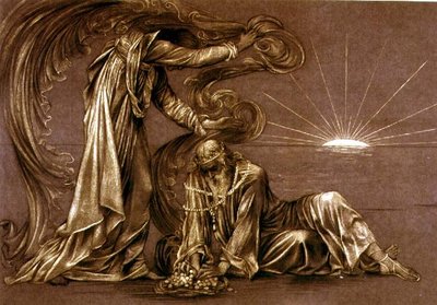 Valmis luonnos Earthboundia varten, n.1897 (liitua) (ks. 27982). tekijältä Evelyn De Morgan