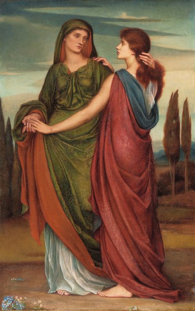 Naomi ja Ruth, 1887 tekijältä Evelyn De Morgan