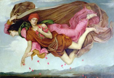 Nuit et sommeil - Night and Sleep, kirjoittanut De Morgan, Evelyn (1855-1919). Öljy kankaalle tekijältä Evelyn De Morgan