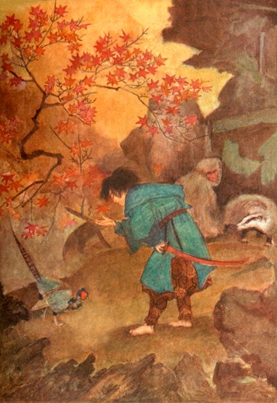 "Momotaro ja fasaani", 1912. tekijältä Evelyn Paul
