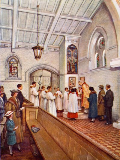"Kastakaa kaikki kansat" (väri litho) tekijältä Evelyn Stuart Hardy