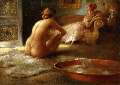Tirkistelijä ja hänen kylpijänsä tekijältä Everett Shinn