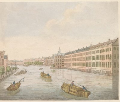 Näkymä Binnen-Amstelille, n. 1810-1813 Vue du Blaauwe-Brug, Prize de l