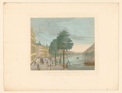 Näkymä Herengrachtille Spiegelstraatilla Amsterdamissa Vue du Heere-Gracht, palkinto du Spiegel-Street jusqu
