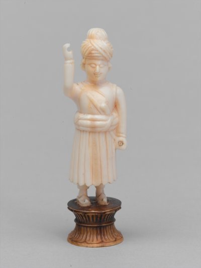 Musta sotilas, shakkinappula, Intia, 1820 noin tekijältä Evremond de Berard