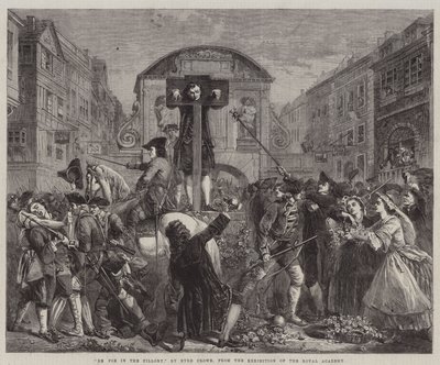 De Foe in the Pillory, Royal Academyn näyttelystä tekijältä Eyre Crowe