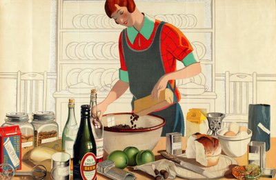 Nimetön, sarjasta "Christmas Fare from the Empire" (värilitho) tekijältä F.C. Harrison