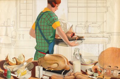 Nimetön, sarjasta "Christmas Fare from the Empire" (värilitho) tekijältä F.C. Harrison