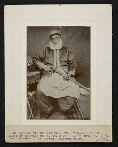 Sir Mir Ali Murad Khan Talpur III, Khairpurin osavaltion hallitsija tekijältä F.L. Wadhumal