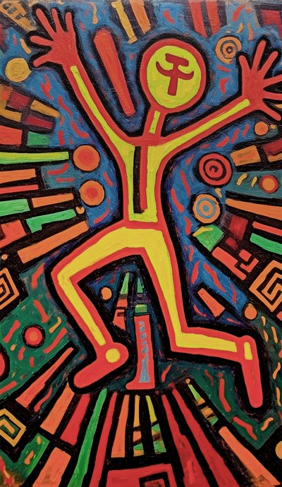 Native figuratiivinen maalaus, Naive kehystetty seinätaide tulostaa pyynnöstä myytävänä tekijältä F. Abderrahim