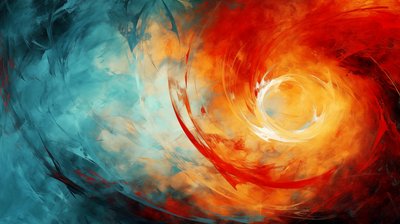 Oranssi  sininen, kankaalle tulosteet, makuuhuone, moderni olohuoneen maalaus sisustus sisustus tekijältä F. Abderrahim