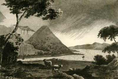 "Näkymä Ballyhulishin lautalla", 1700-luvun loppu tekijältä F Cary
