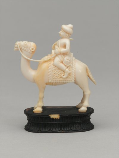 Musta ritari, shakkinappula, Intia, noin 1820 tekijältä F. Ernest Jackson