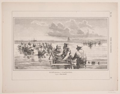Kalastajat Limfjordissa tekijältä F. Hendriksen