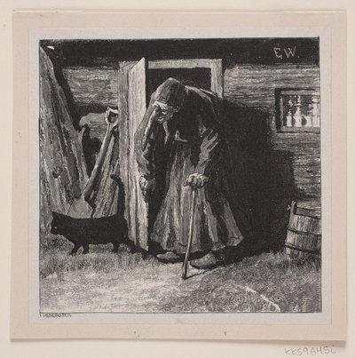 Kuvitus "Soria Morian linnalle" tekijältä F. Hendriksen