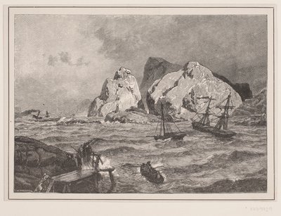 Hätäsatama Norjan rannikolla tekijältä F. Hendriksen