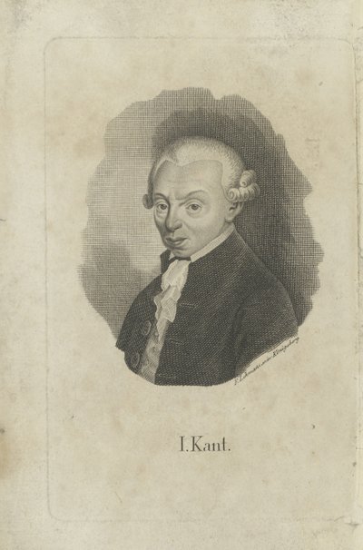 Immanuel Kantin muotokuva 1724-1804, noin 1820. tekijältä F. L. Lehmann