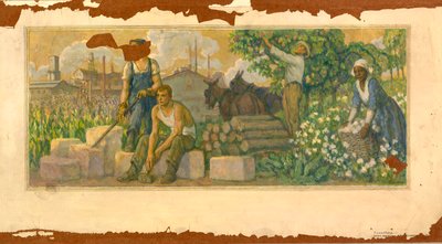 Abundance of Today (seinämaalaustutkimus, Clarksville, Tennessee Postitoimisto) tekijältä F. Luis Mora